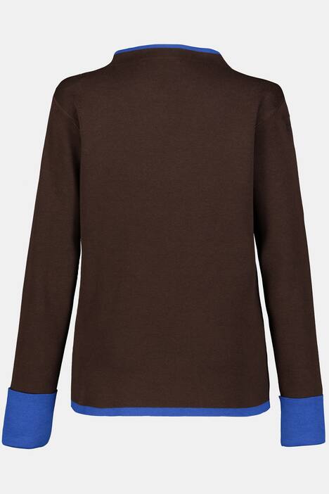 Pullover Identity, Doubleface-Strick, Stehkragen, Langarm