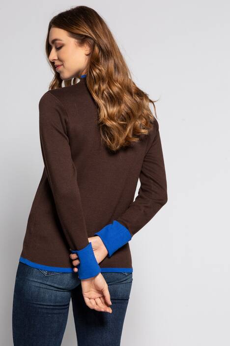 Pullover Identity, Doubleface-Strick, Stehkragen, Langarm