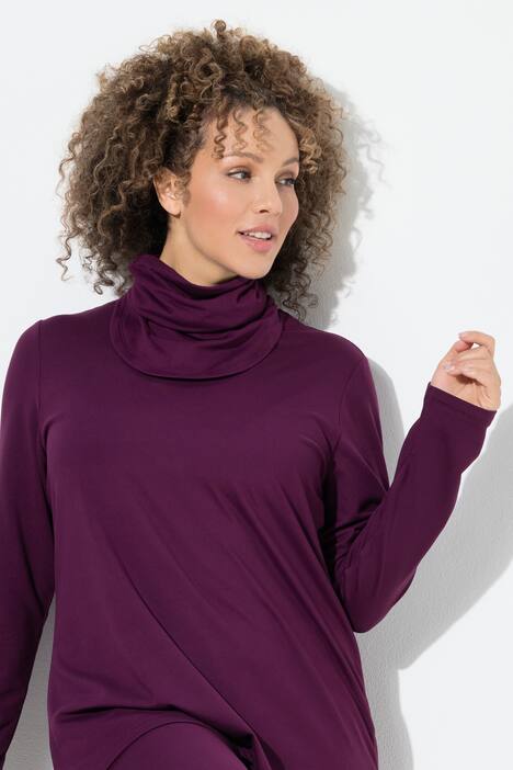 Functioneel skishirt, sneldrogend, sjaal, lange mouwen