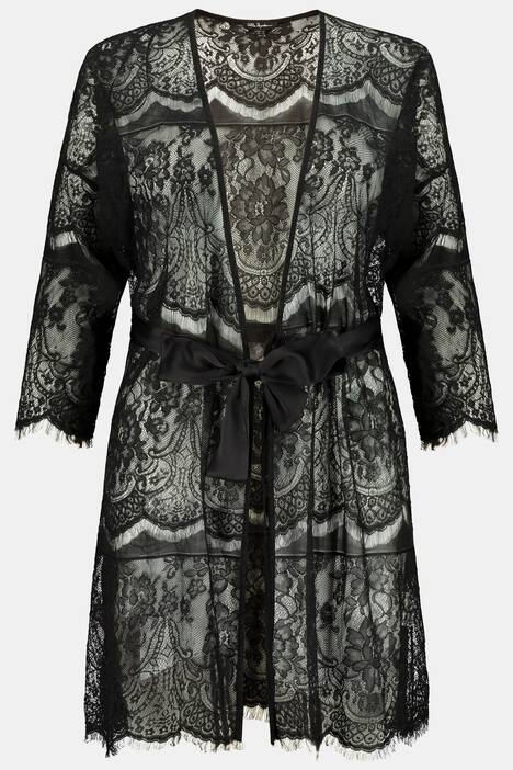 Kimono, dentelle transparente