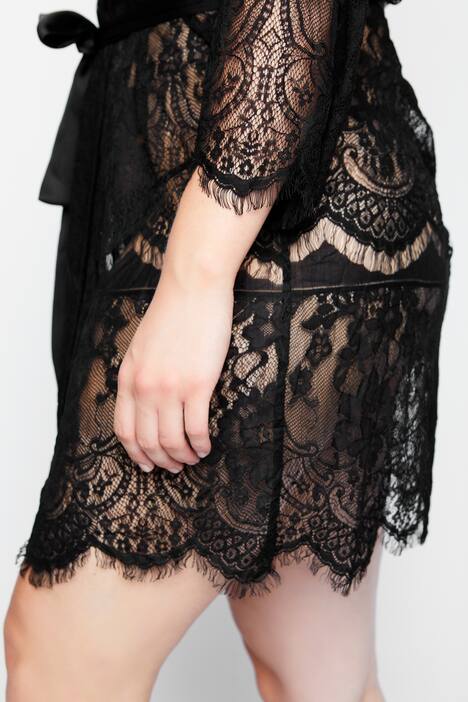 Kimono, dentelle transparente