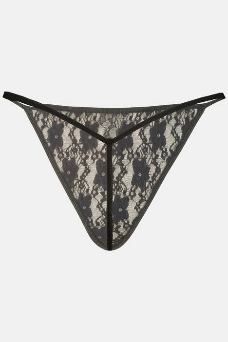 Négligé + string, set de 2 articles, dentelle transparente