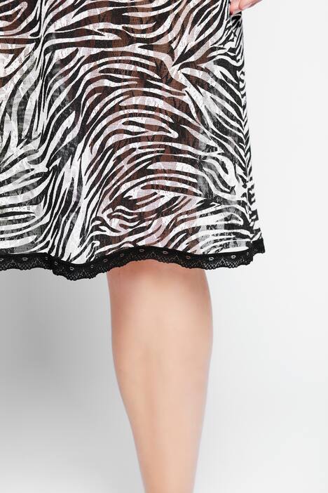 Négligé, dentelle imprimée, transparent
