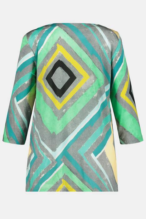 Slinkyshirt, Classic, 3/4-Ärmel, Carree-Ausschnitt