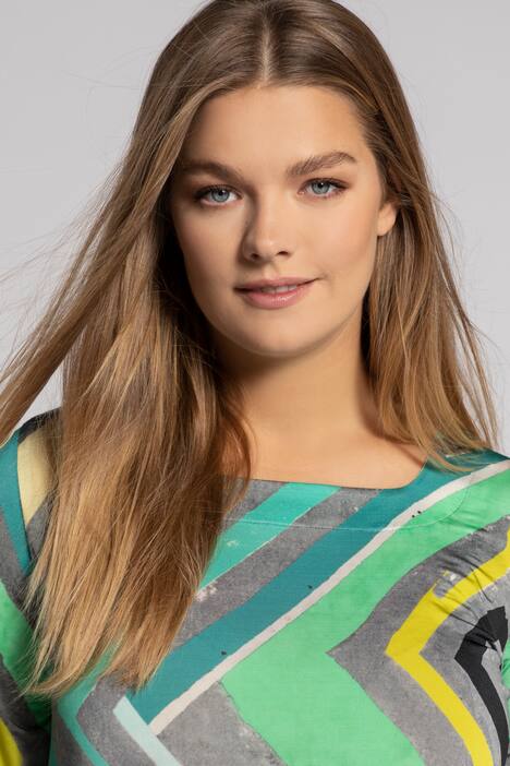 Slinkyshirt, Classic, 3/4-Ärmel, Carree-Ausschnitt