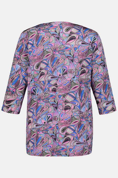 Slinkyshirt, Classic, Herz-Ausschnitt, 3/4-Ärmel