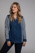 jeansblouse, patch look, oversized, lange mouwen