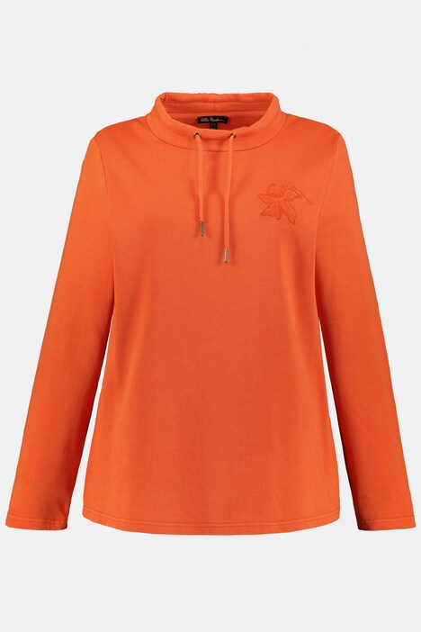 Embroidered Floral Long Sleeve Sweatshirt