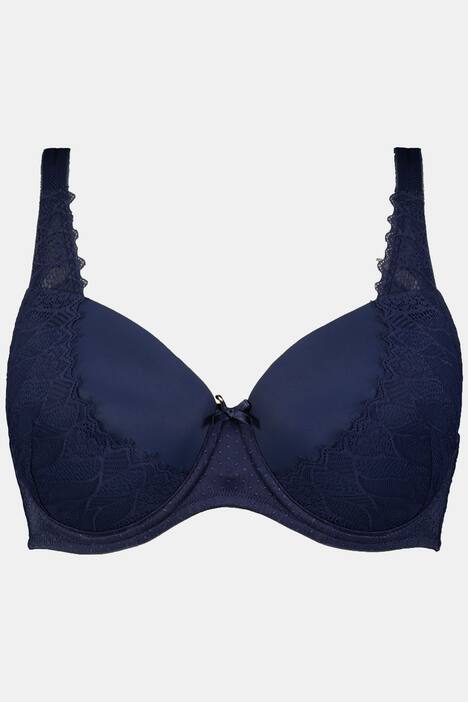 Navy Recycled Lace Layer Larissa Fit Underwire Bra