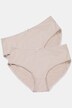 Slip midi di microfibra in confezione doppia