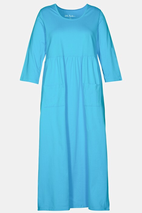 Patch Pocket Empire Cotton Pocket Knit Dress