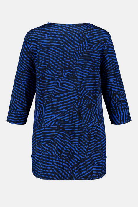 Slinky-Longshirt, Zebradesign, 3/4-Ärmel