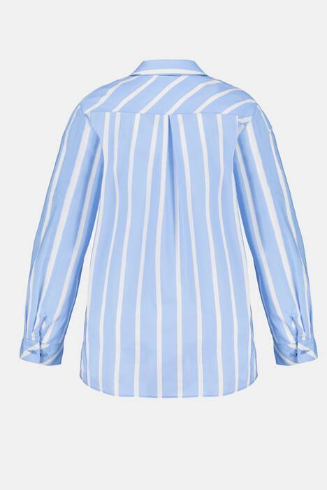 Hemdbluse, Streifen, Hemdkragen, Langarm
