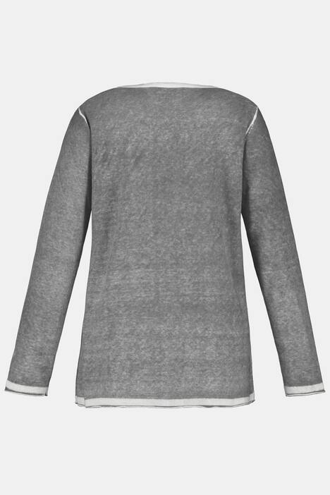 Pullover, helle Kanten, Linksstrick, Rollkanten