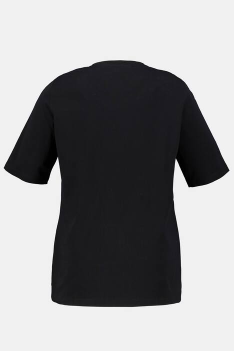 T-Shirt, LOVE, Pailletten, Classic, V-Ausschnitt