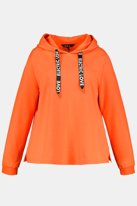 Kapuzenshirt, Statement-Bänder, Langarm, Hoodie