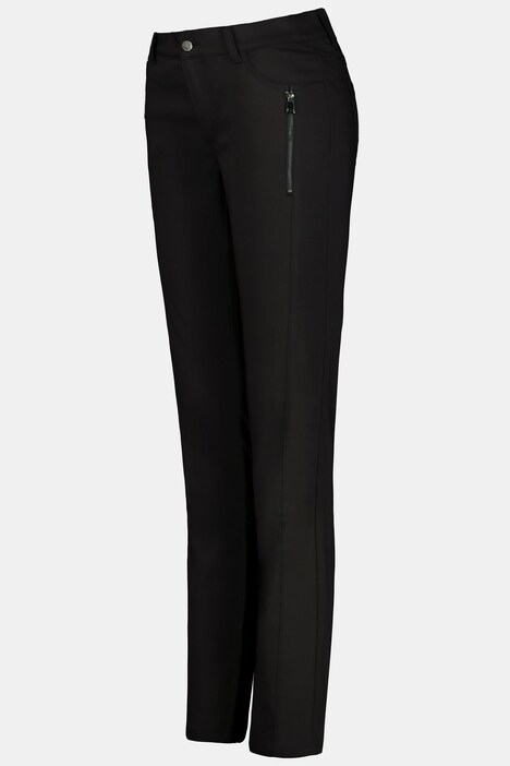 Hose Julia, Zipper-Detail, schmale 5-Pocket