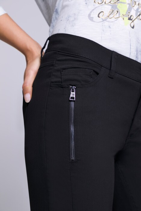 Hose Julia, Zipper-Detail, schmale 5-Pocket