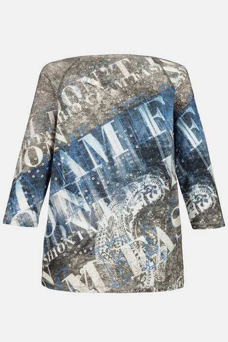 Shirt Identity, oversized, Schriftdruck, O-Shape