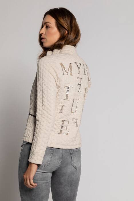 Sweatjacke Identity, Jaquard-Struktur