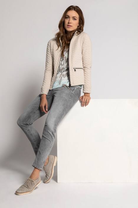 Sweatjacke Identity, Jaquard-Struktur