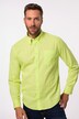 Camisa, manga larga, mezcla de lino, cuello abotonado, Modern Fit