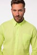 Camisa, manga larga, mezcla de lino, cuello abotonado, Modern Fit