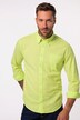 Camisa, manga larga, mezcla de lino, cuello abotonado, Modern Fit