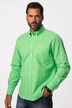 Overhemd van een linnenmix, lange mouwen, button-down kraag, modern fit