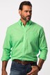 Overhemd van een linnenmix, lange mouwen, button-down kraag, modern fit