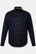Camisa, manga larga, mezcla de lino, cuello abotonado, Modern Fit