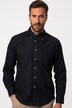 Camisa, manga larga, mezcla de lino, cuello abotonado, Modern Fit