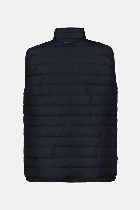 Quiltet vest, polydun, elastisk kant, farvet for
