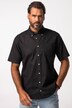 Chemise en lin mélangé. Manches courtes et col à pointes boutonnées. Coupe Modern Fit.