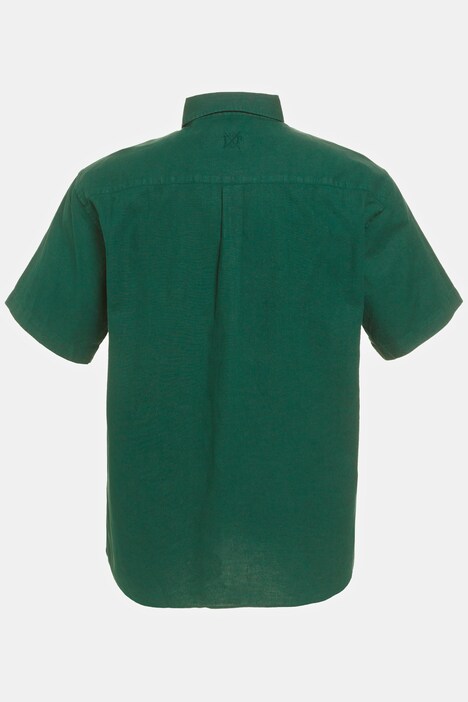 Hemd, Halbarm, Leinenmix, Buttondown-Kragen, Modern Fit
