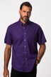 Chemise en lin mélangé. Manches courtes et col à pointes boutonnées. Coupe Modern Fit.