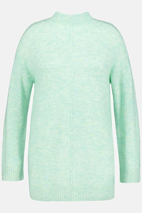 Pullover, snøre, oversize, ståkrave, lange ærmer
