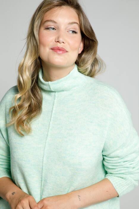Pullover, snøre, oversize, ståkrave, lange ærmer