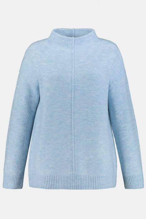 Pullover, oversized, Stehkragen, Langarm