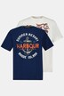 Camiseta, pack de 2, cuello redondo, manga al codo, estampado de ancla