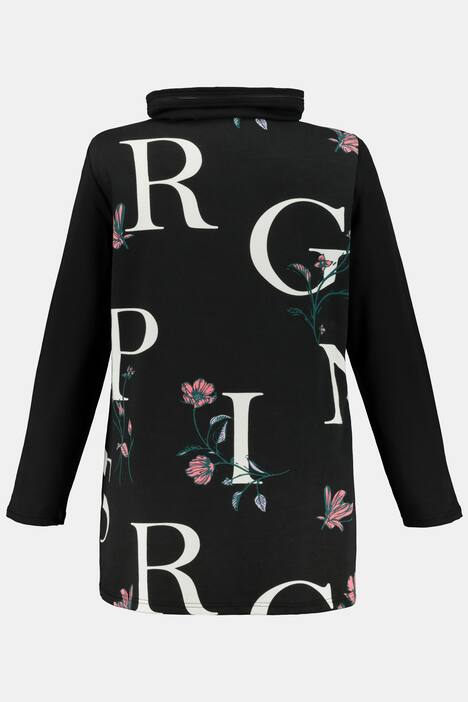 Longsweater, Buchstaben, Blüten, Classic, Langarm
