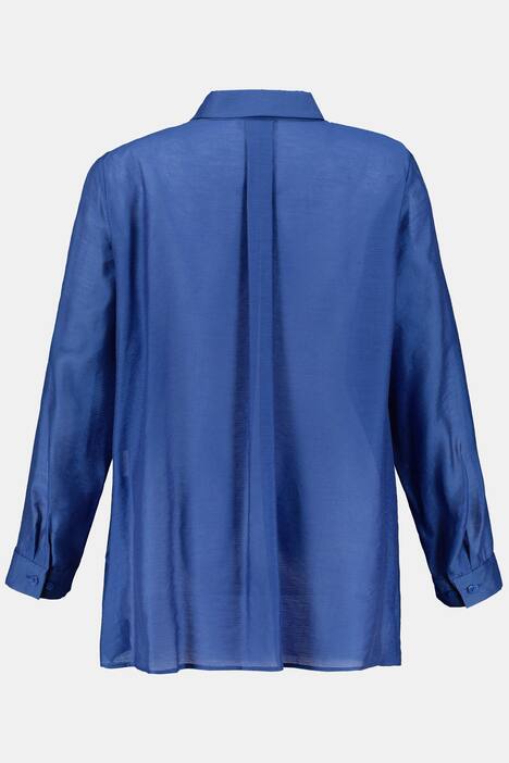 Bluse, Querstreifen, Zipfelsaum, Langarm