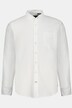 Chemise en lin mélangé. Manches longues et col officier - coupe Modern Fit