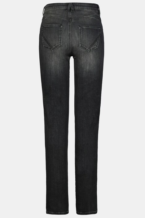 Jeans Julia, Zier-Zipper, schmales Bein