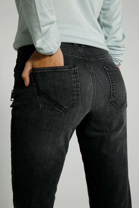 Jeans Julia, Zier-Zipper, schmales Bein