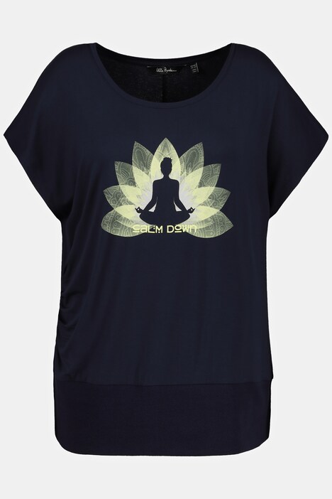 yoga shirt, CALM DOWN, korte mouwen, stretchcomfort