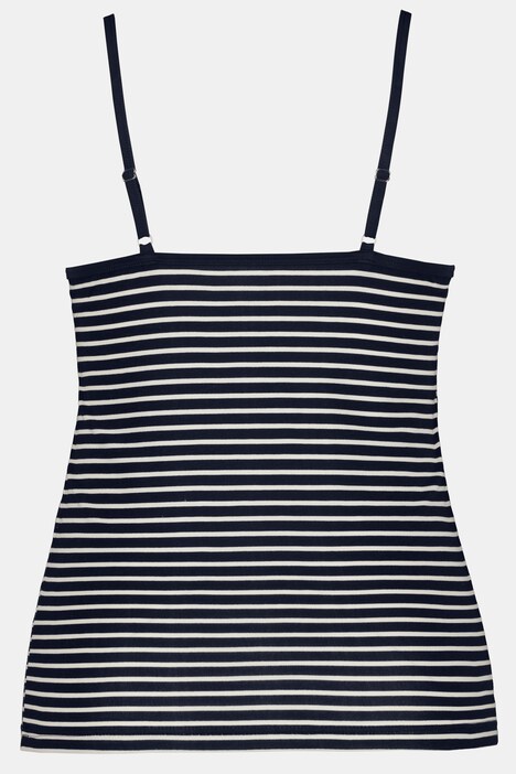 top, set van 2, gestreept / uni, spaghettibandjes, mouwloos