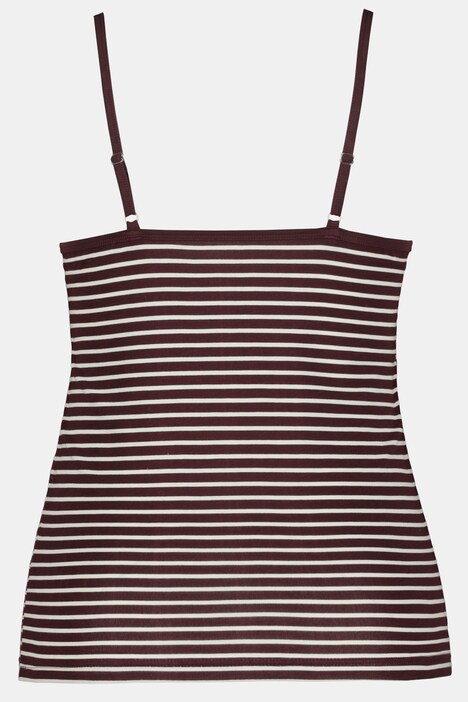 top, set van 2, gestreept / uni, spaghettibandjes, mouwloos