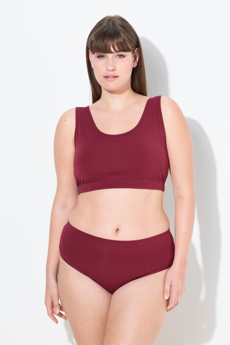 Bustier, breite Träger, Biobaumwolle