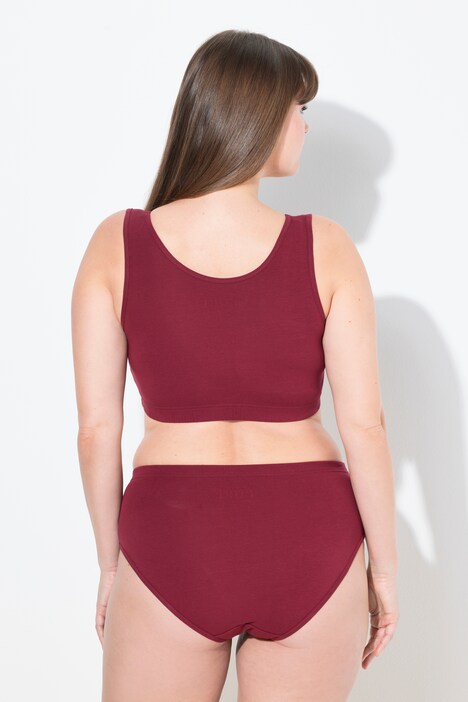 Bustier, breite Träger, Biobaumwolle